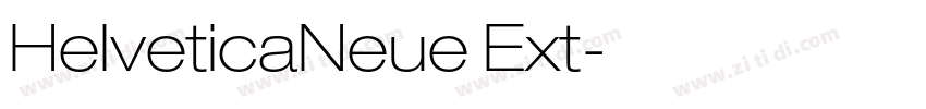HelveticaNeue Ext字体转换